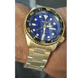  Shop Authentic Seiko 5 Sports US Special Edition Automatic Blue Dial Gold Steel Strap Watch For Men - SRPK20 - Luxxuri