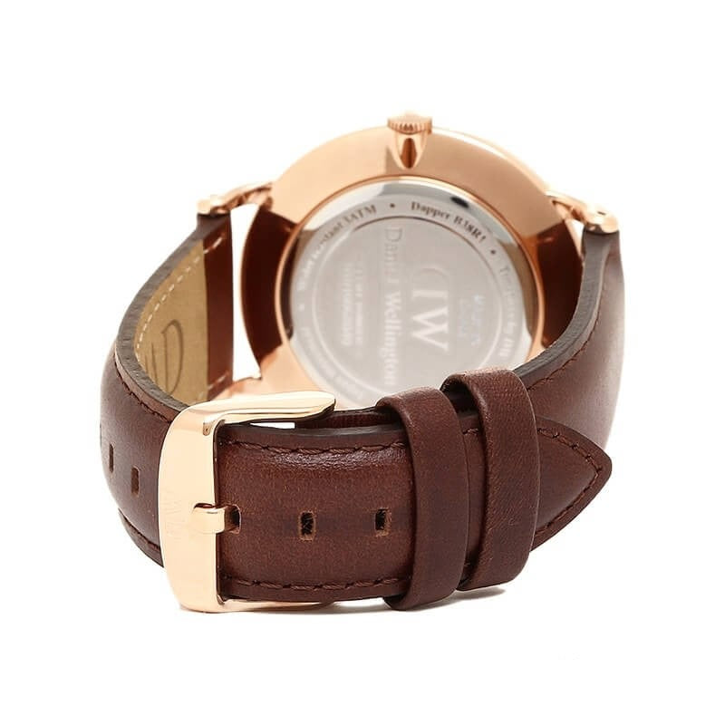  Shop Authentic Daniel Wellington Dapper St Mawes White Dial Brown Leather Strap Watch For Men - DW00100083 - Luxxuri