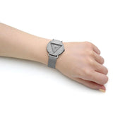 Shop Authentic Guess Iconic Diamonds Silver Dial Silver Mesh Bracelet Watch For Women - GW0477L1 - Luxxuri