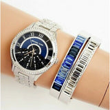  Shop Authentic Michael Kors Lauryn Blue Dial Silver Steel Strap Watch for Women - MK3720 - Luxxuri