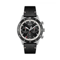  Shop Authentic Hugo Boss Chronograph Black Dial Black Leather Strap Watch for Men - 1513864 - Luxxuri