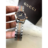 Shop Authentic Gucci G Timeless Black Dial Two Tone Steel Strap Watch For Women - YA126512 - Luxxuri