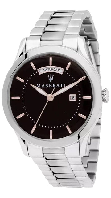  Shop Authentic Maserati Tradizione Black Dial Silver Steel Strap Watch For Men - R8853125002 - Luxxuri