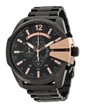  Shop Authentic Diesel Mega Chief Black Dial Black Steel Strap Watch For Men - DZ4309 - Luxxuri