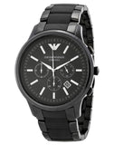  Shop Authentic Emporio Armani Ceramica Chronograph Black Dial Black Steel Strap Watch For Men - AR1451 - Luxxuri