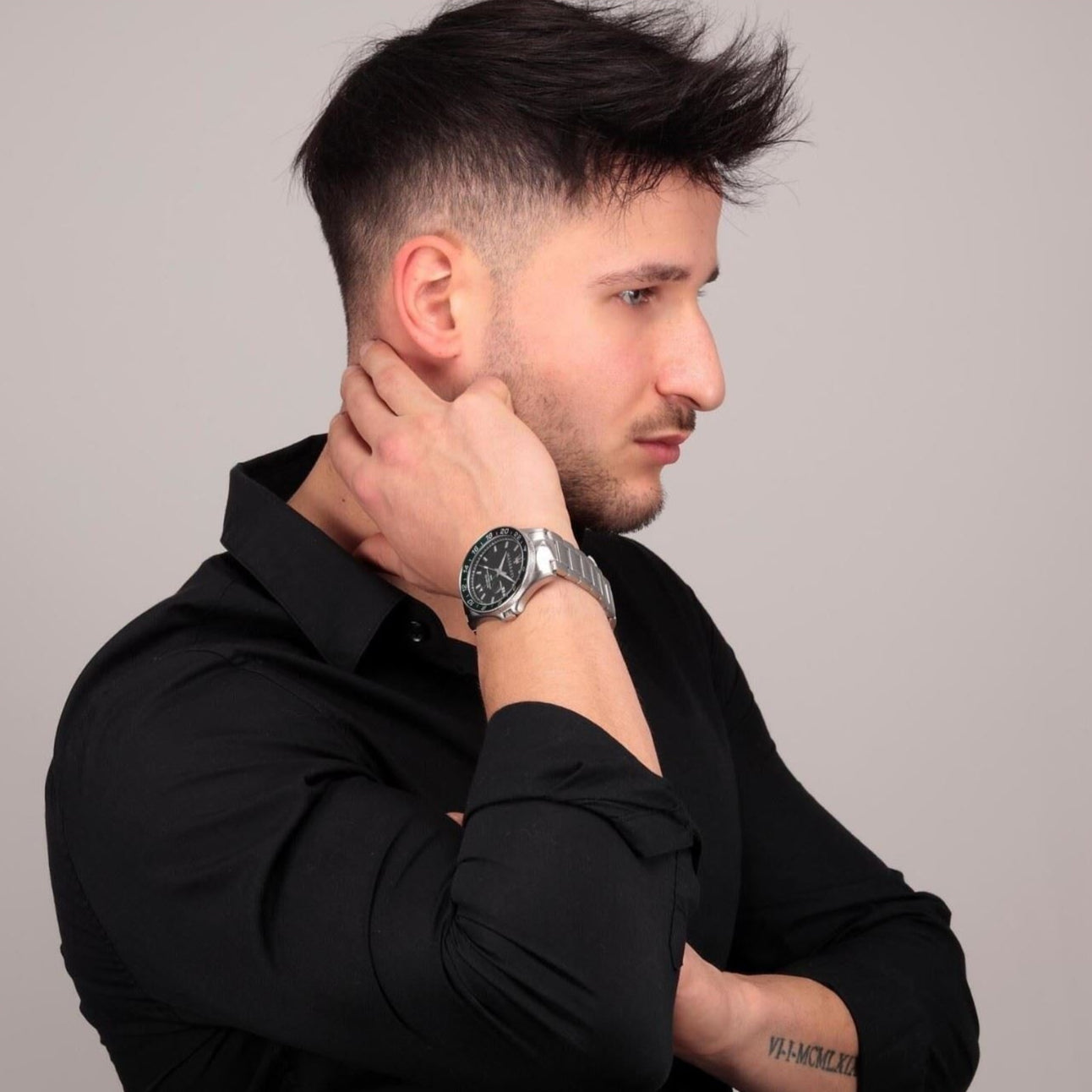  Shop Authentic Maserati SFIDA Chronograph Black Dial Silver Steel Strap Watch For Men - R8853140005 - Luxxuri