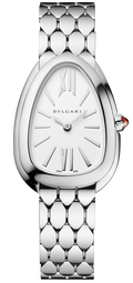  Shop Authentic Bvlgari Serpenti Seduttori Quartz White Dial Silver Steel Strap Watch for Women - SERPENTI103141 - Luxxuri