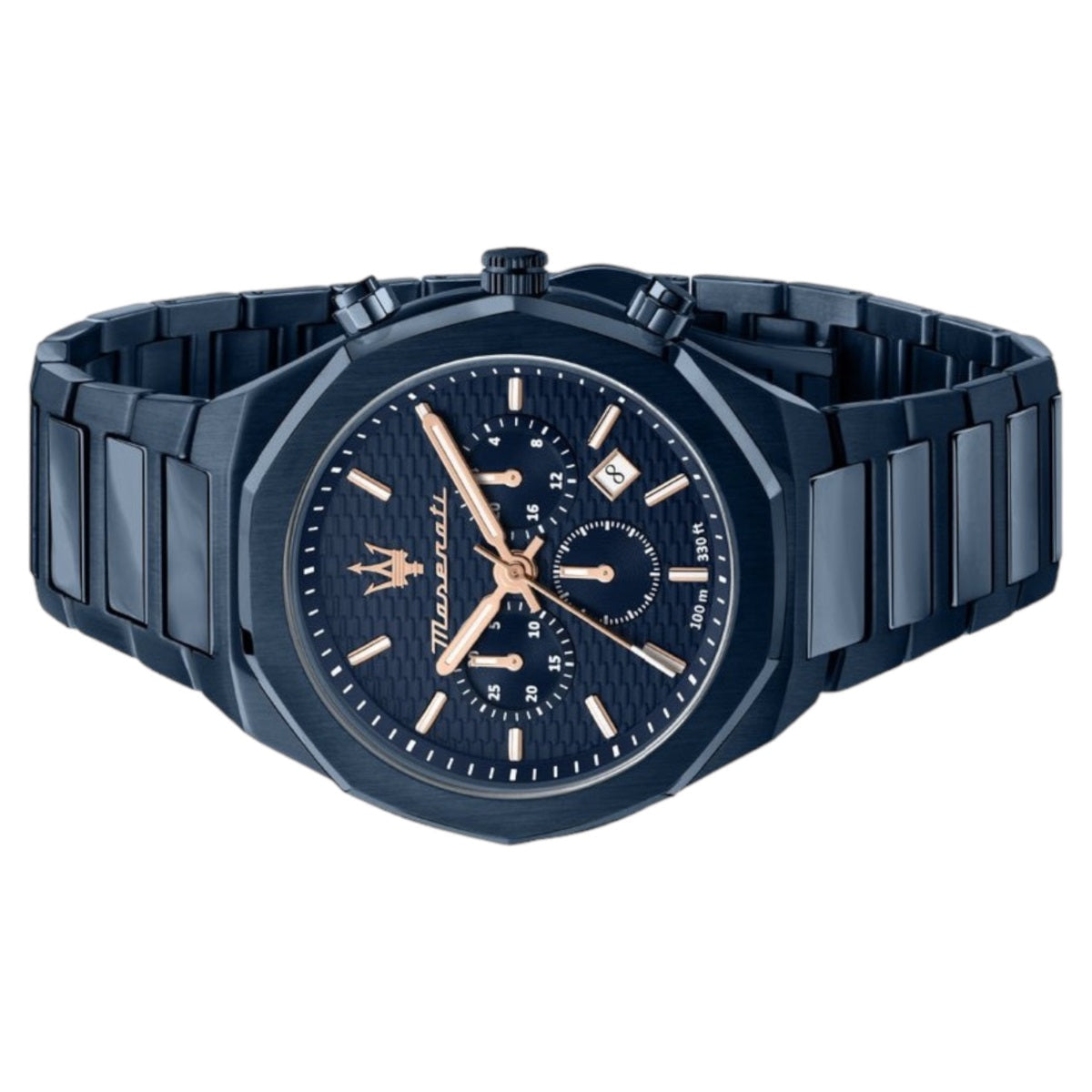  Shop Authentic Maserati Stile Chronograph Blue Dial Blue Steel Strap Watch For Men - R8873642008 - Luxxuri