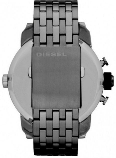  Shop Authentic Diesel Little Daddy Dual Time Chronograph Grey Dial Stainless Steel Strap Watch For Men - DZ7263 - Luxxuri