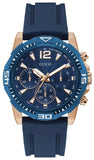  Shop Authentic Guess Commander Blue Dial Blue Rubber Strap Watch for Men - GW0211G4 - Luxxuri