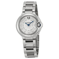  Shop Authentic Cartier Ballon Bleu de Cartier Diamonds Silver Dial Silver Steel Strap Watch for Women - WE902073 - Luxxuri