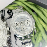  Shop Authentic Guess Multi Function Diamonds Silver Dial Silver Steel Strap Watch For Men - GW0455G1 - Luxxuri