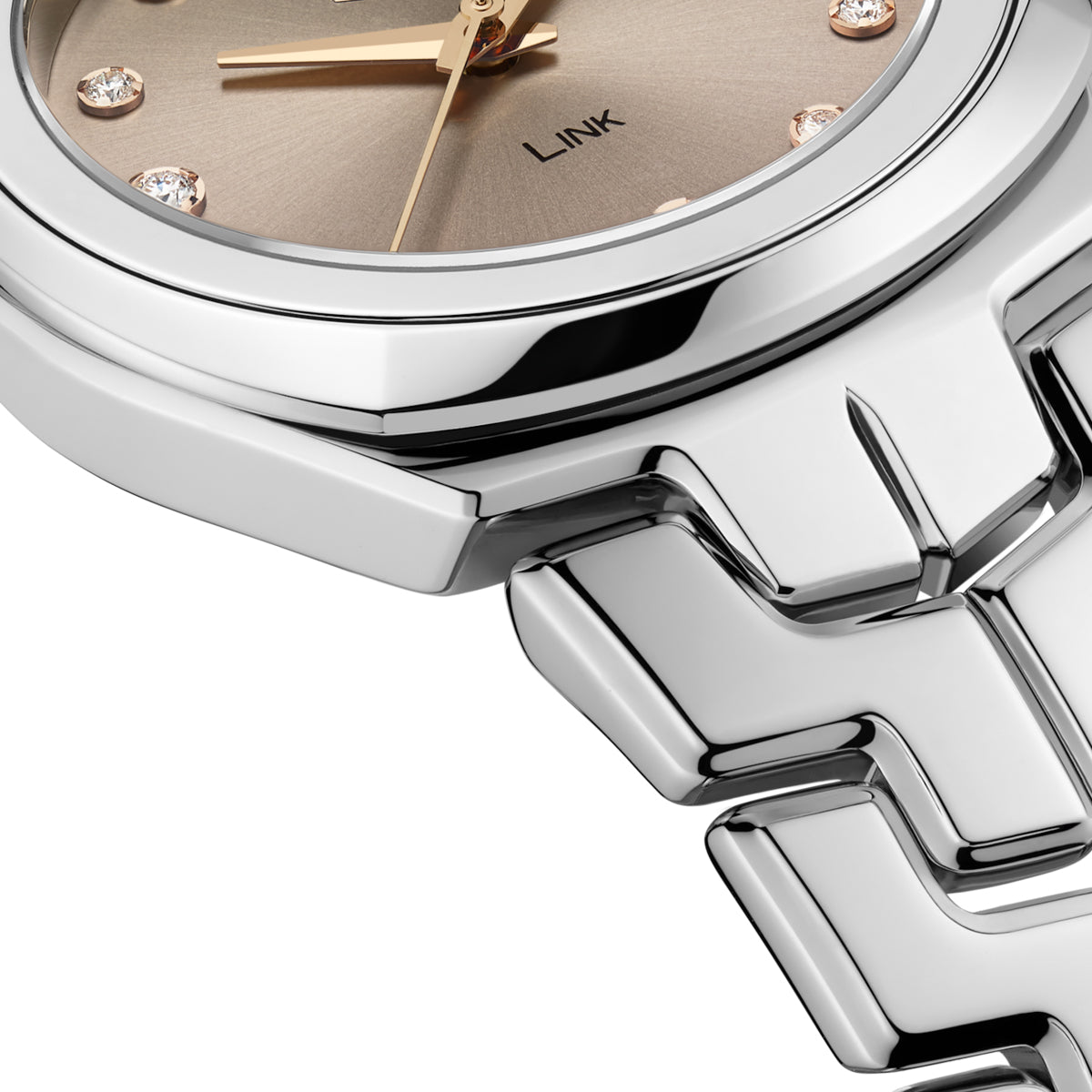  Shop Authentic Tag Heuer Link Quartz Brown Dial Silver Steel Strap Watch for Women - WBC131E.BA0649 - Luxxuri