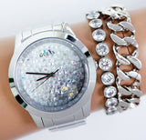 Shop Authentic Guess Crush Silver Dial Silver Steel Strap Watch For Women - GW0020L1 - Luxxuri