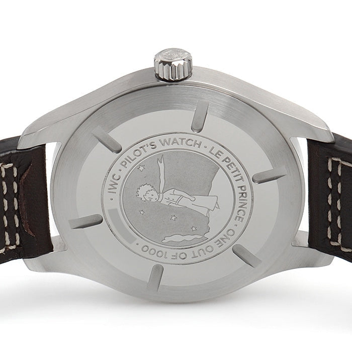  Shop Authentic IWC Pilots Watch Mark XVII Edition Le Petit Prince Blue Dial Brown Leather Strap Watch for Men - IW326506 - Luxxuri