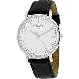  Shop Authentic Tissot T Classic Everytime Large White Dial Black Leather Strap Watch For Men - T109.610.16.031.00 - Luxxuri