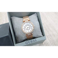 Shop Authentic Guess Muse Quartz Silver Dial Rose Gold Steel Strap Watch For Women - W1008L3 - Luxxuri