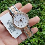  Shop Authentic Fossil Tailor White Dial Two Tone Steel Strap Watch for Women - ES4396 - Luxxuri