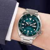  Shop Authentic Seiko 5 Sports Automatic Green Dial Silver Steel Strap Watch For Men - SRPD61K1 - Luxxuri