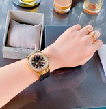  Shop Authentic Guess Venus Diamonds Black Dial Black Rubber Strap Watch for Women - GW0118L2 - Luxxuri