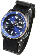  Shop Authentic Seiko 5 Sports Automatic Blue Dial Black NATO Strap Watch for Men - SBSA098 - Luxxuri