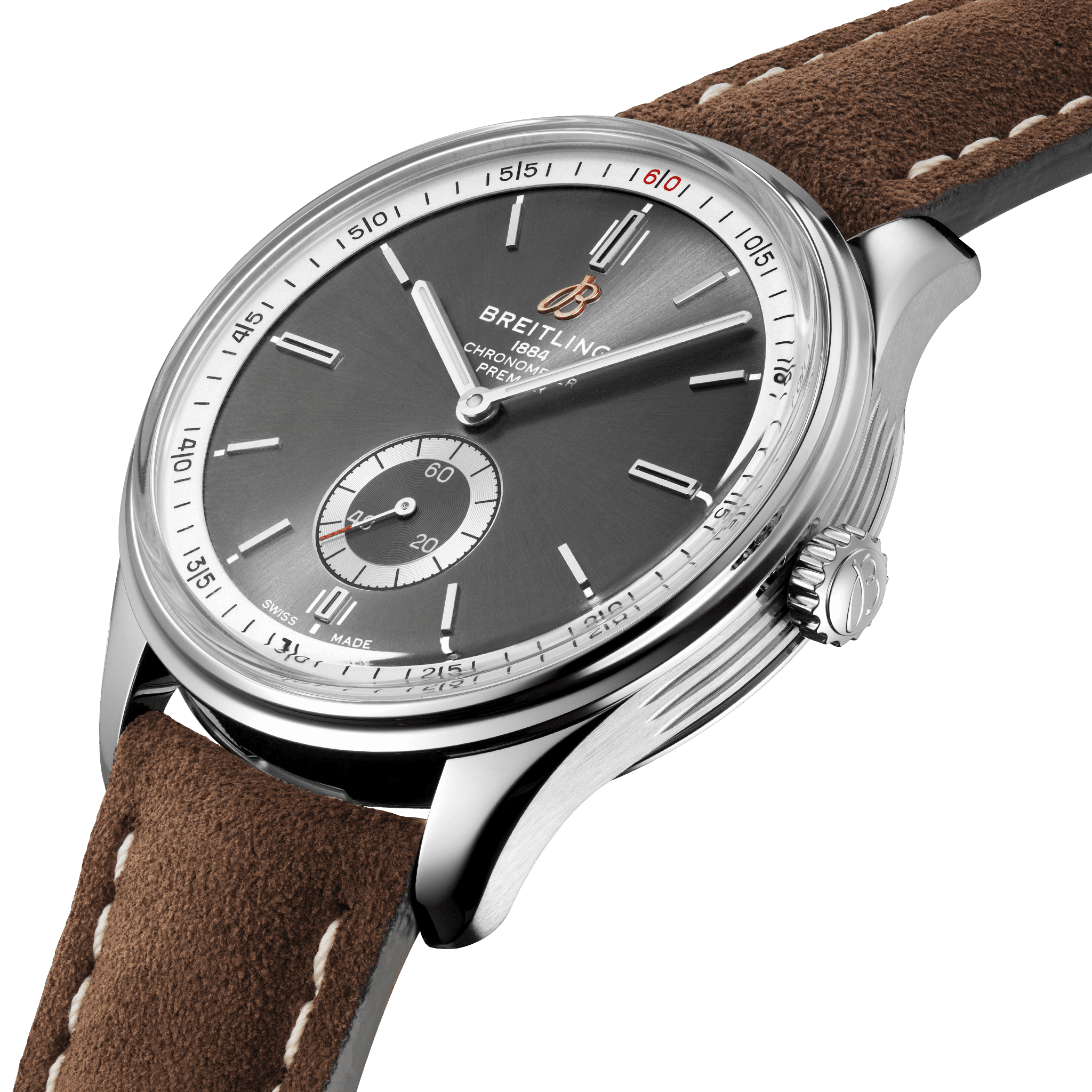 Breitling Premier Automatic 40mm Anthracite Dial Mens Watch - A37340351B1X1