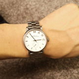  Shop Authentic Marc Jacobs Baker White Dial Silver Steel Strap Watch for Women - MBM3242 - Luxxuri