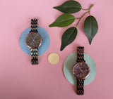  Shop Authentic Fossil Jacqueline Brown Dial Brown Steel Strap Watch for Women - ES4275 - Luxxuri