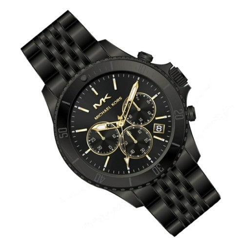  Shop Authentic Michael Kors Bayville Chronograph Black Dial Black Steel Strap Watch For Men - MK8750 - Luxxuri