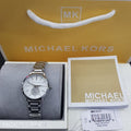  Shop Authentic Michael Kors Portia Quartz Silver Dial Silver Steel Strap Watch For Women - MK3837 - Luxxuri