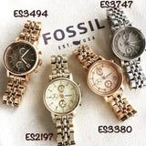  Shop Authentic Fossil Boyfriend Chronograph Brown Dial Silver Steel Strap Watch for Women - ES3747 - Luxxuri