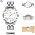 Coach Delancey Classic White Dial Silver Steel Strap Watch for Women - 14502260
