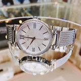  Shop Authentic Guess Soho Silver DIal Stainless Steel Mesh Bracelet Watch For Women - W0638L1 - Luxxuri