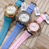  Shop Authentic Guess Limelight Crystal White Dial Light Blue Rubber Strap Watch for Women - W1053L6 - Luxxuri