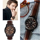  Shop Authentic Fossil Grant Chronograph Brown Dial Brown Leather Strap Watch for Men - FS5088 - Luxxuri