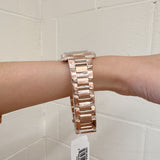  Shop Authentic Michael Kors Emery Three-Hand Crystals Silver Dial Rose Gold Steel Strap Watch for Women - MK4644 - Luxxuri