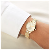  Shop Authentic Michael Kors Portia Quartz Gold Dial Gold Steel Strap Watch For Women - MK3838 - Luxxuri