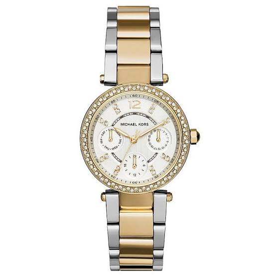  Shop Authentic Michael Kors Parker White Dial Two Tone Steel Strap Watch for Women - MK6055 - Luxxuri