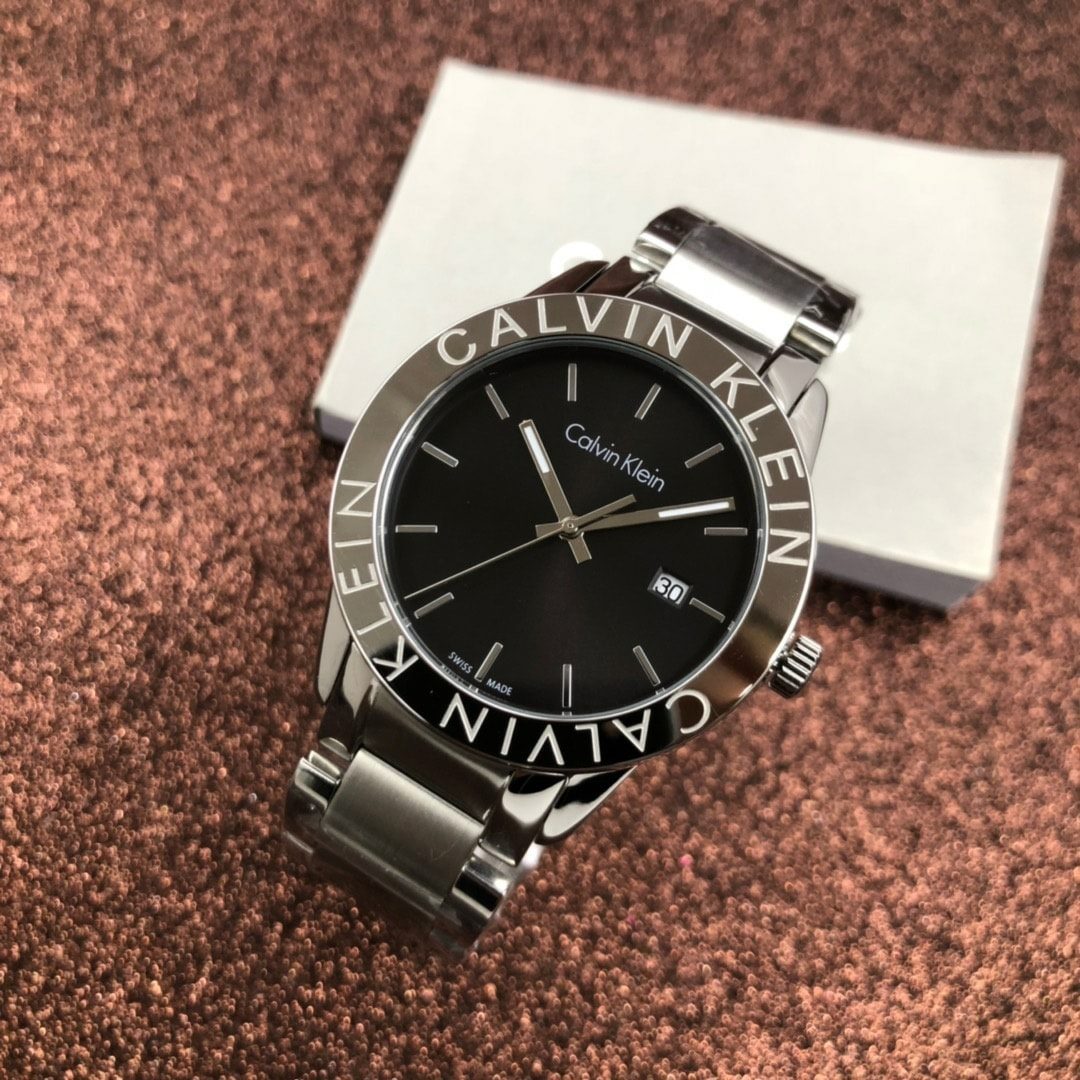  Shop Authentic Calvin Klein City Black Dial Silver Steel Strap Watch for Men - K7Q21141 - Luxxuri