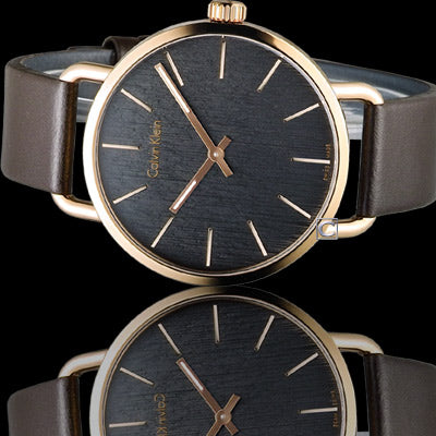  Shop Authentic Calvin Klein Even Grey Dial Brown Leather Strap Watch for Women - K7B216G3 - Luxxuri