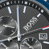 Shop Authentic Hugo Boss Velocity Black Dial Blue Rubber Strap Watch for Men - 1513717 - Luxxuri