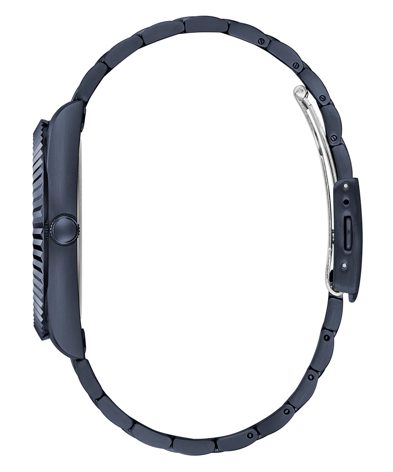  Shop Authentic Guess Connoisseur Quartz Blue Dial Blue Steel Strap Watch For Men - GW0265G9 - Luxxuri