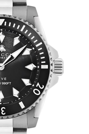  Shop Authentic Gucci Dive Automatic Black Dial Silver Steel Strap Watch for Men - YA136353 - Luxxuri