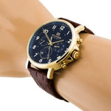  Shop Authentic Tommy Hilfiger Daniel Blue Dial Brown Leather Strap Watch for Men - 1710380 - Luxxuri