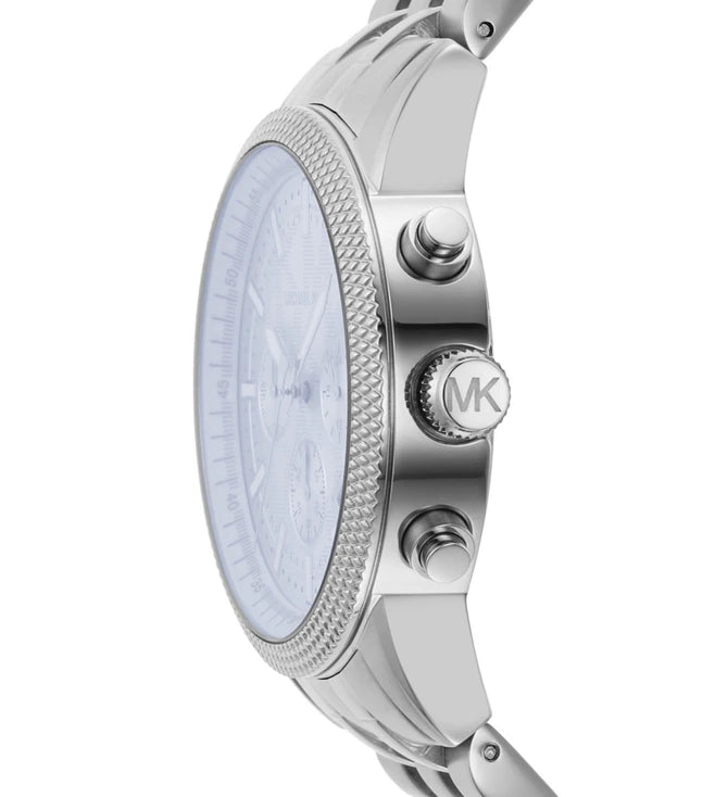  Shop Authentic Michael Kors Hutton Chronograph Blue Dial Blue Steel Strap Watch For Men - MK8952 - Luxxuri