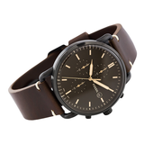  Shop Authentic Fossil Commuter Chronograph Black Dial Brown Leather Strap Watch for Men - FS5403 - Luxxuri