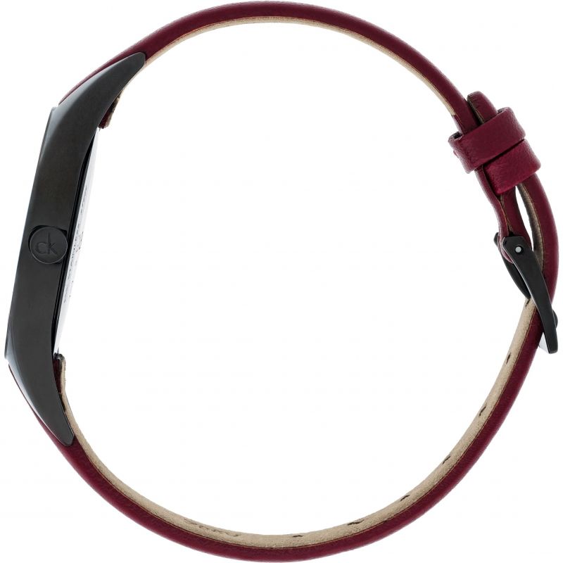  Shop Authentic Calvin Klein Rebel Red Black Dial Red Leather Strap Watch for Women - K8P237U1 - Luxxuri