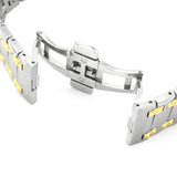  Shop Authentic Versace Chain Reaction Quartz White Dial Two Tone Steel Strap Watch for Men - VEDY00519 - Luxxuri