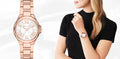  Shop Authentic Michael Kors Camille Quartz White Dial Rose Gold Steel Strap Watch For Women - MK7256 - Luxxuri
