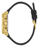  Shop Authentic Guess Fusion Chronograph Black Dial Black Leather Strap Watch For Women - GW0553L4 - Luxxuri